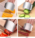 Stainless Steel Adjustable Finger Hand Guard For Knife Cutting Protection