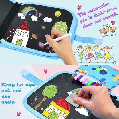 Portable Reusable Coloring Book Graffiti Drawing Board Sketch Book 62321