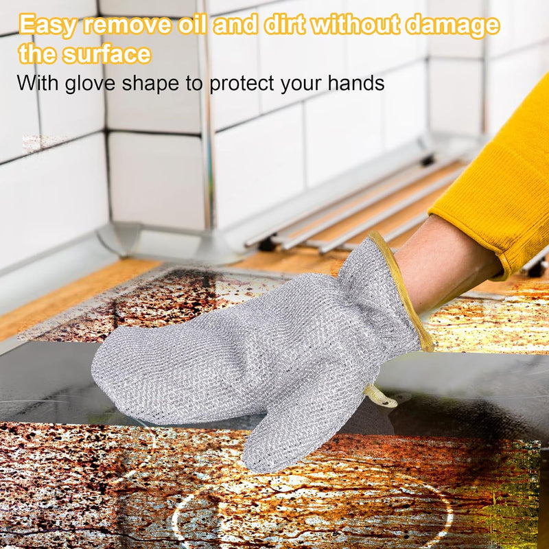 Multipurpose Silver Dishwashing Gloves Cleaning Glove Single Piece