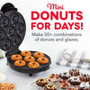 Mini Donut Maker Machine Non-Stick Surface Makes 7 Doughnuts