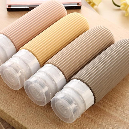 Portable Squeezable Silicone Travel Bottles For Toiletries 4Pcs Set