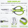 Multipurpose Stainless Steel  Heavy Duty Scissor Spark Innovators Mighty Shears One Size Green & Grey