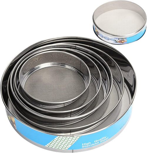 Stainless Steel Flour Round Strainer Pack Of 6Pcs