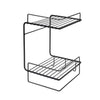 Multifunctional Wall Mounted 2 Tier Corner Shelves Storage Rack Organizer