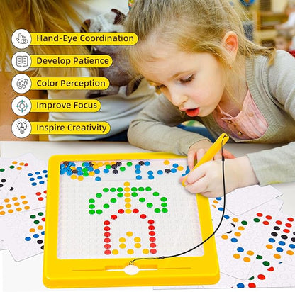 Magnetic Beads Doodle Drawing Board For Toddlers