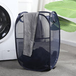 Foldable Rectangle Mesh Storage Laundry Basket