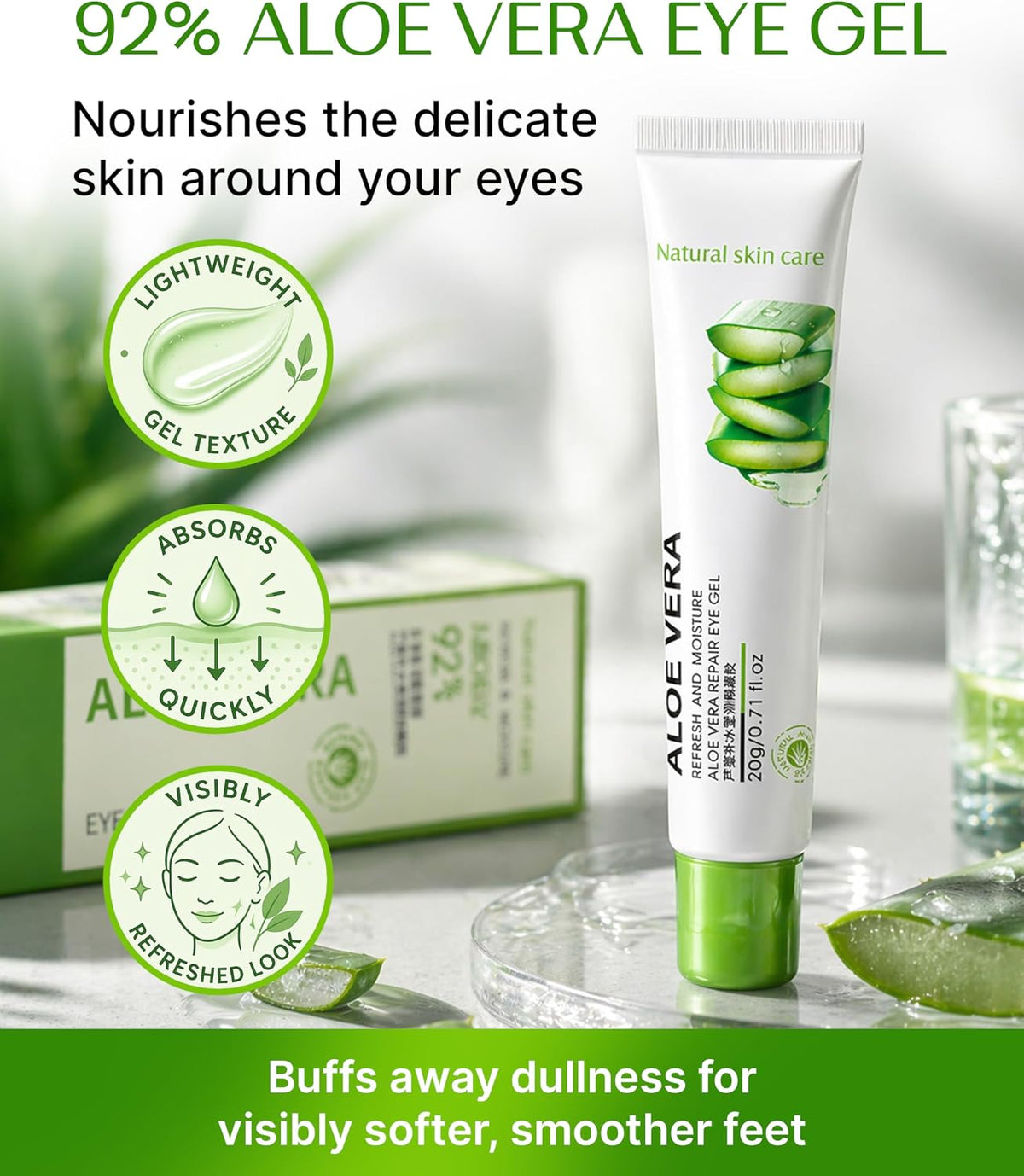 Bioaqua Aloe Vera Eye Gel Cream 20g