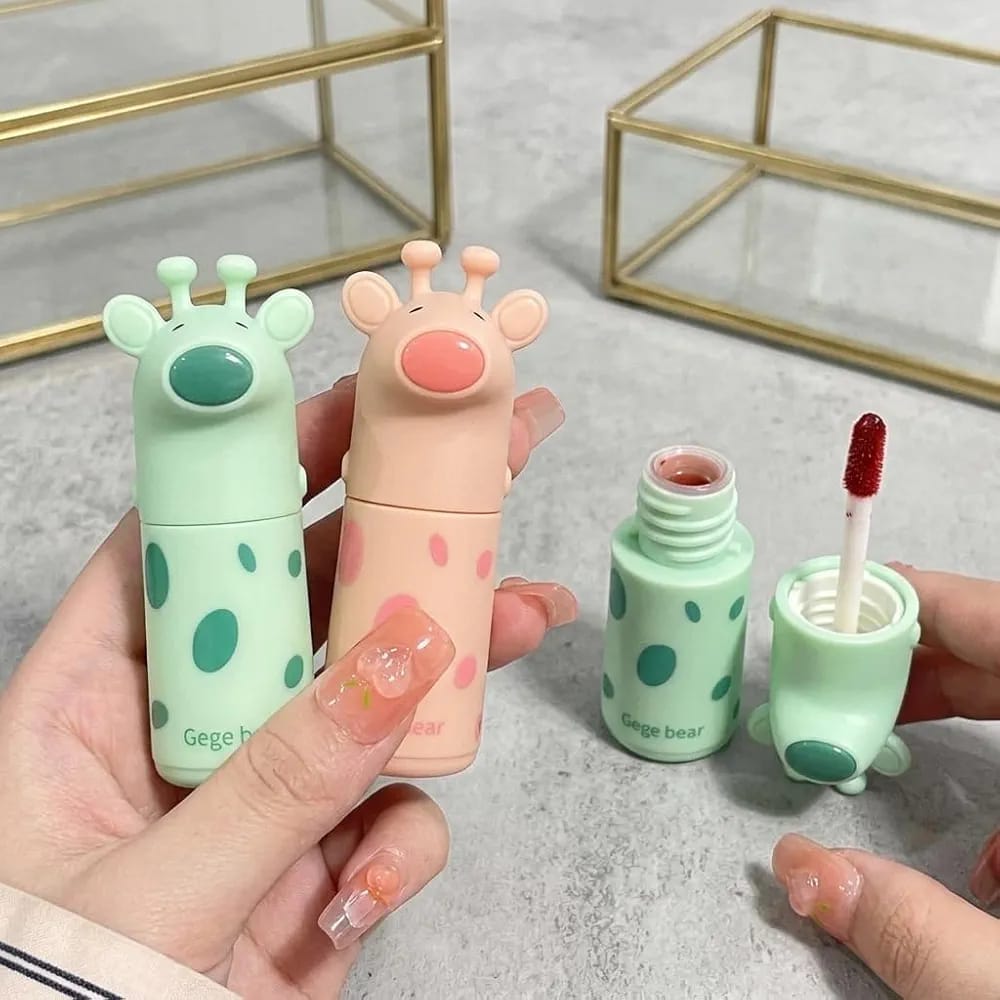 Gege Bear Cute Horse Bright Lip Glaze Pack of 6