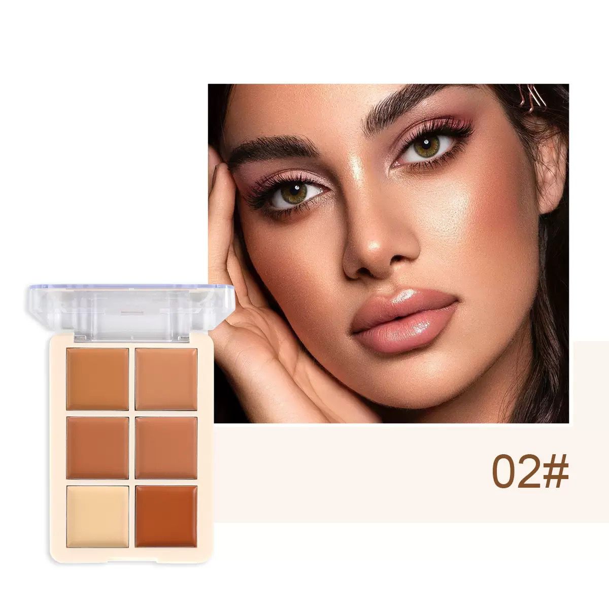 MSYAHO Professional 6 Color  Natural Concealer Palette