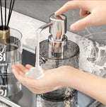 Portable Refillable Manual Soap Pump Dispenser Easy To Fill Container Split Bottle For Hand Soap Body Wash