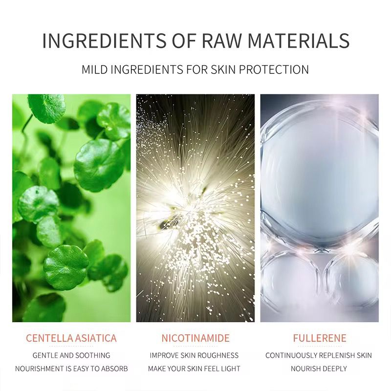 LUOFMISS SEAUCYKET Essence Fullerene Placenta Moist Centella Yeast Moisturizing Hydrating Whitening Essence Chicken Leg Capsules Skin Care Serum