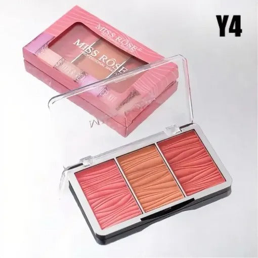 Miss Rose Triple Glow Blush Palette