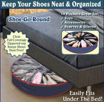 Multipurpose Round Shape Under Bed Organizer Closet Bag