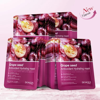 Bioaqua Grape Seed Essence Facial Mask Antioxidant Hydrating Sheet Mask