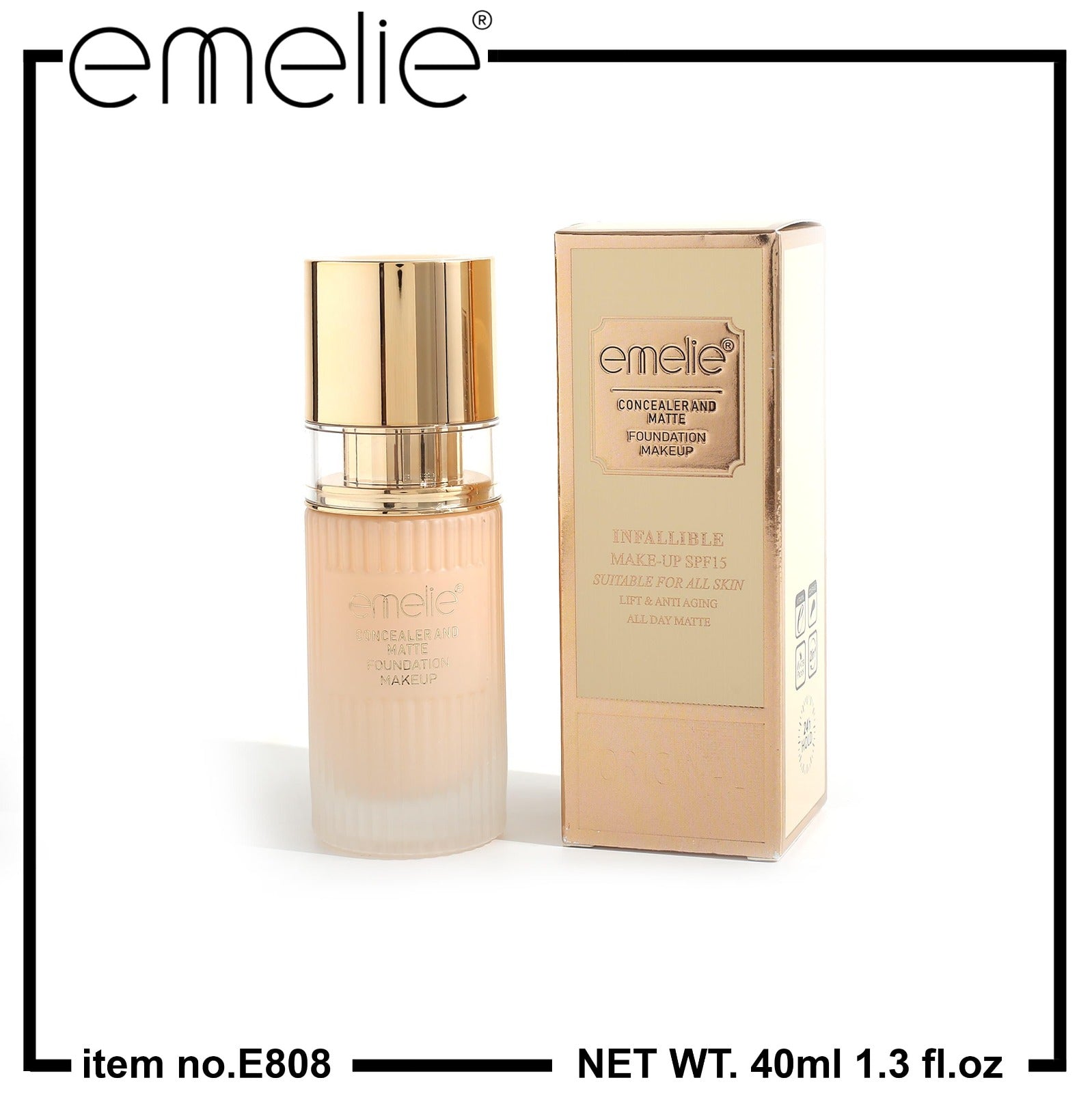 Emelie Concealer & Matte Foundation 2 in 1