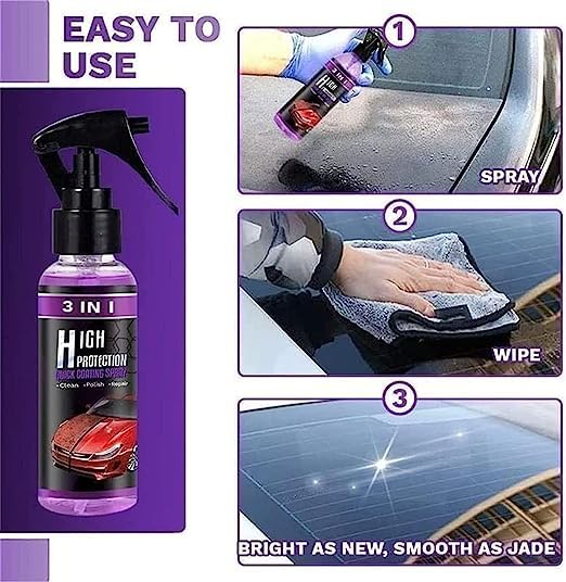 3in1 High Protection Quick Car Ceramic Coating Spray 100ml