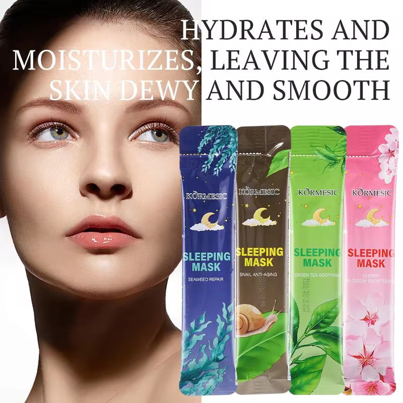 KORMESIC Oil Control Anti-Wrinkle Firming Whitening Green Tea Soothing Sleeping Mask