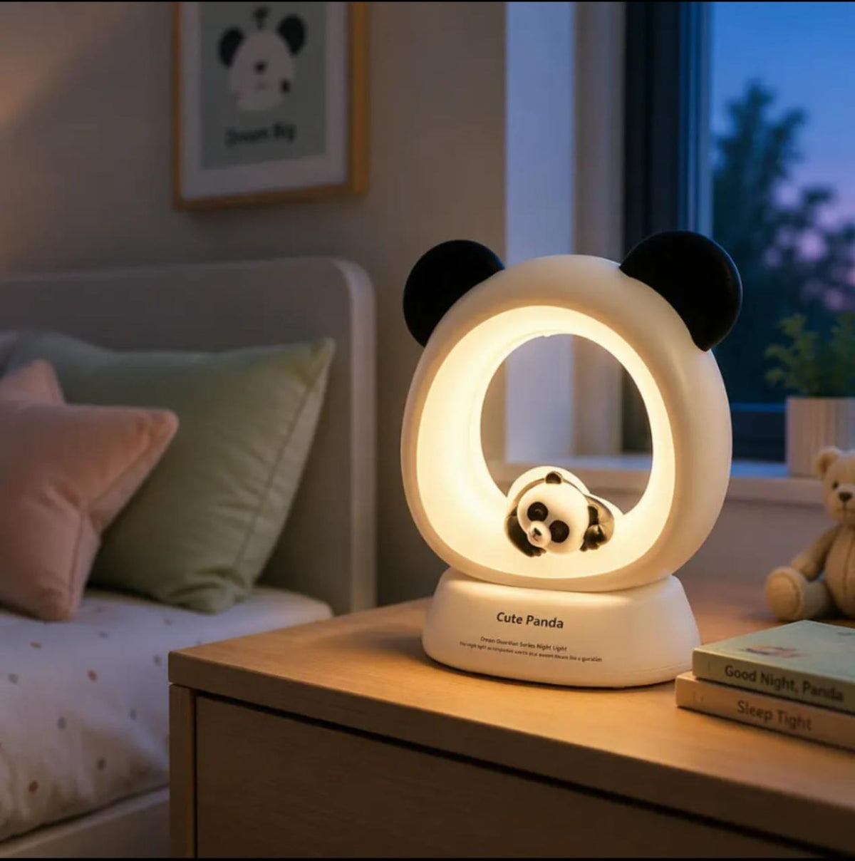 Sleeping Panda Night Lamp – 3 Modes, 5 Brightness Levels