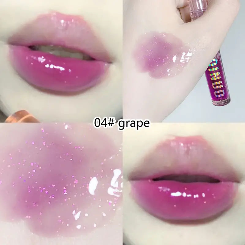 SHAQINUO Hydrating & Plumping Lustrous Jelly Lip Gloss 4pcs Set