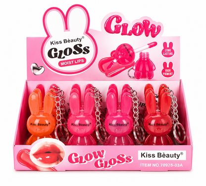 Kiss Beauty Lip Gloss  Smooth Glossy Look 6 Pcs Set