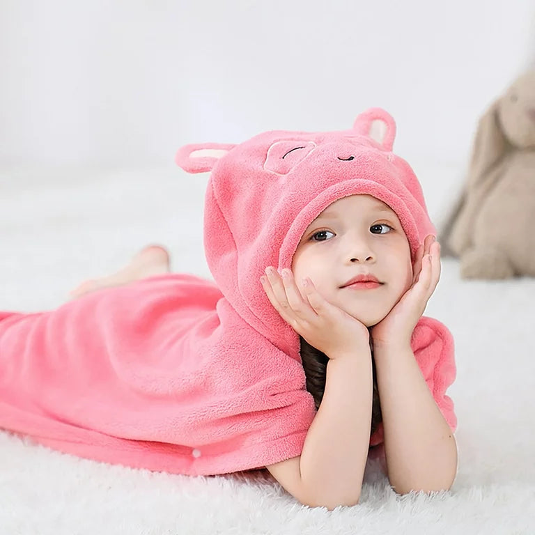 Kids Hooded Bath Soft Towel