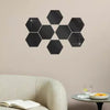 8 Pcs Big Hexagon Acrylic Wall Sticker