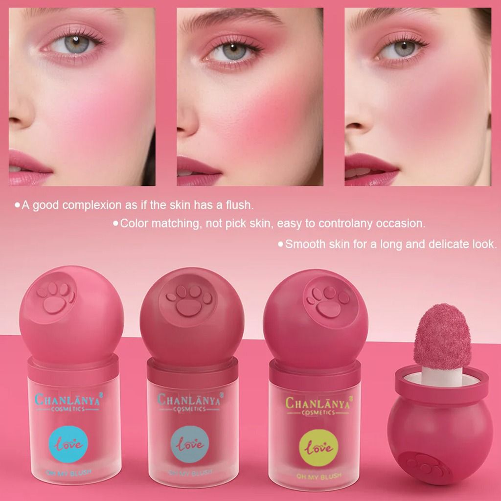 Chanlanya Puff Blushes 6pcs Set