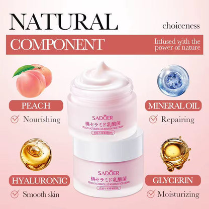 Sadoer Honey Peach Lactobacillus Hydrate Face Cream