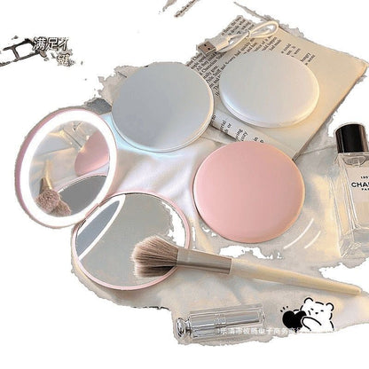 Portable Pocket LED Mirror Rechargeable Single Light