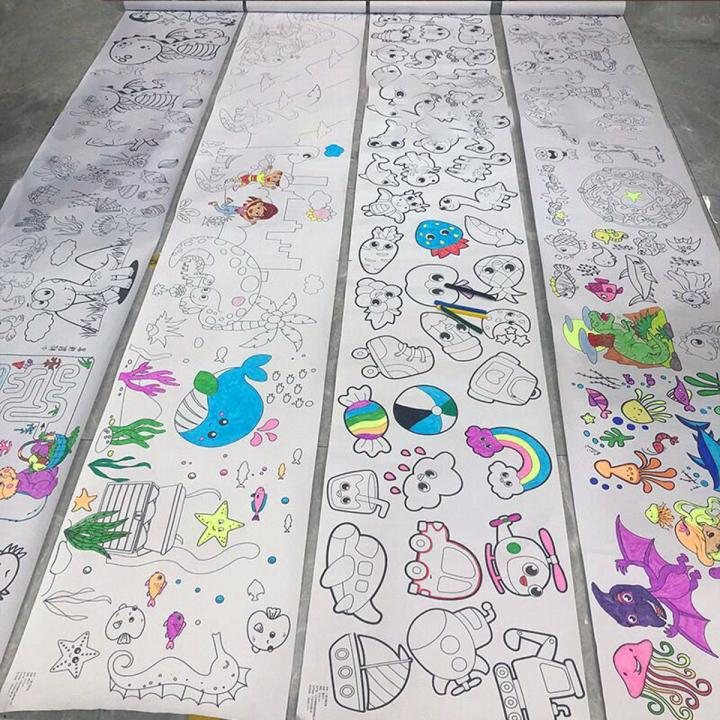 3 Meters Kids Coloring Drawing Roll