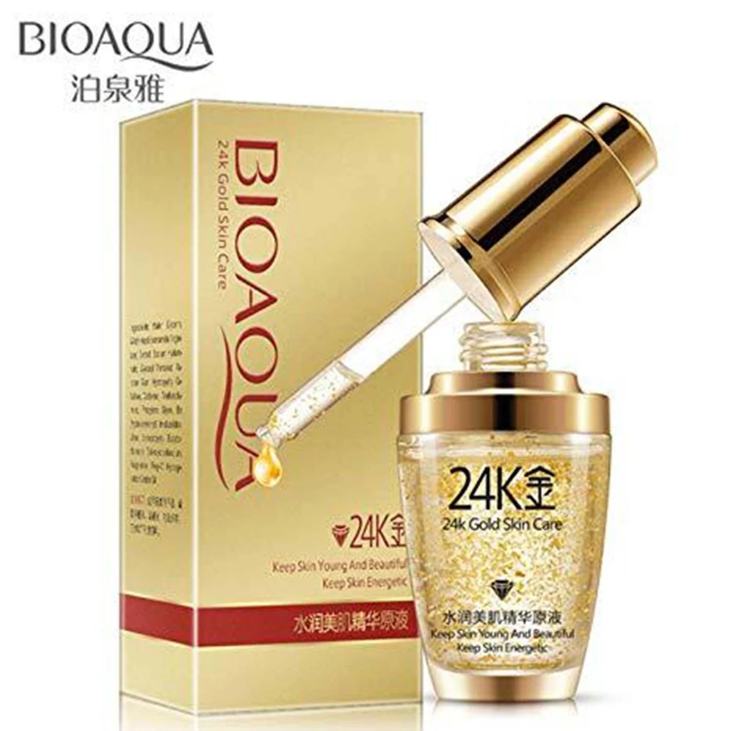 Bioaqua 24K Gold Skin Care Liquid Essence Face Serum