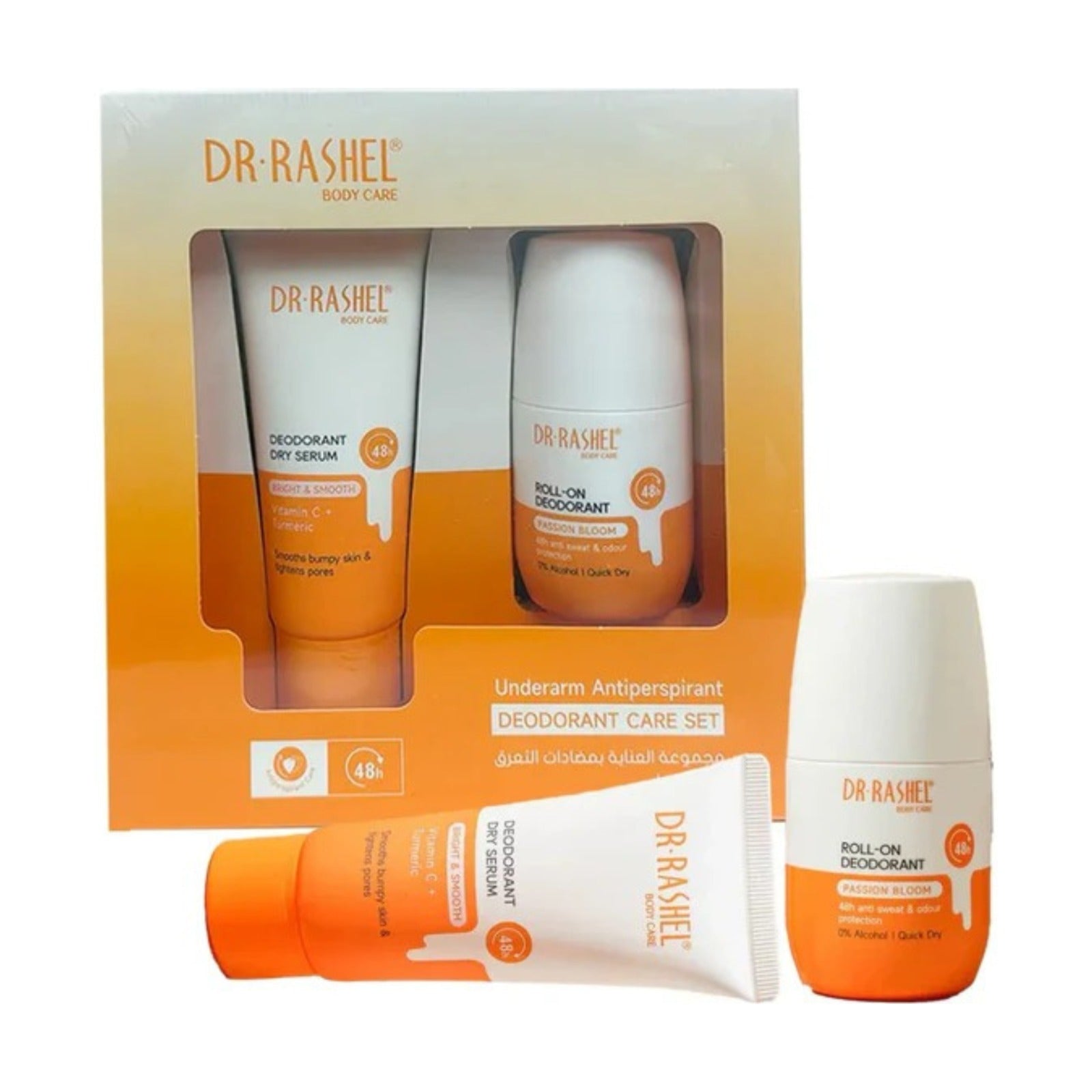 Dr Rashel Underarm Antiperspirant Deodorant Care Set (Orange)