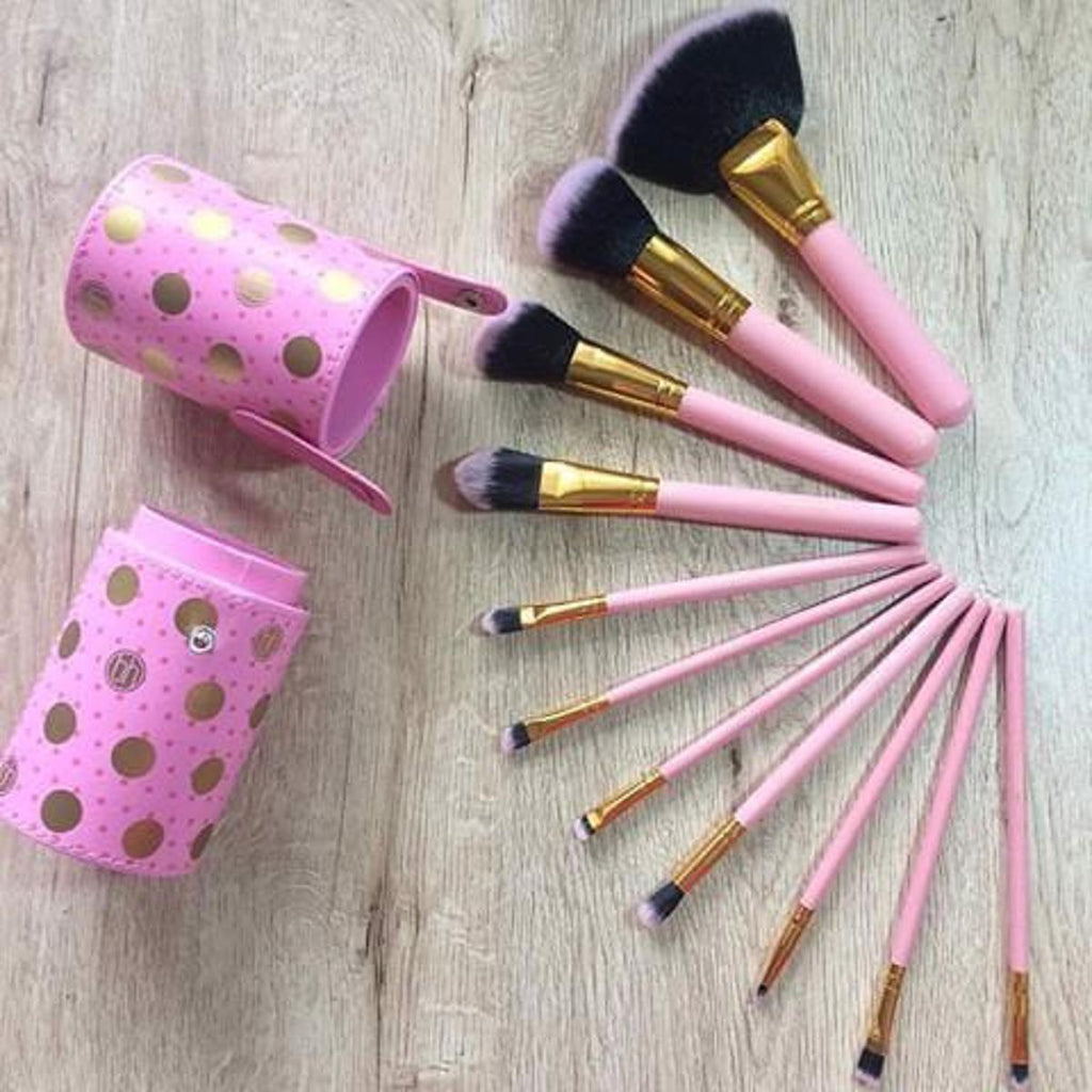 BH COSMETIC 11 PCS OF BRUSHES WITH HOLDER