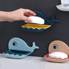 Little Whale Shapes Soap Dish Wall Mounted