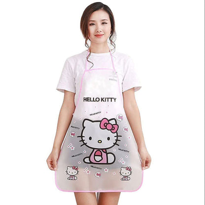 Kitchen Apron Multicolor Printed PVC Waterproof 1Pcs 14622