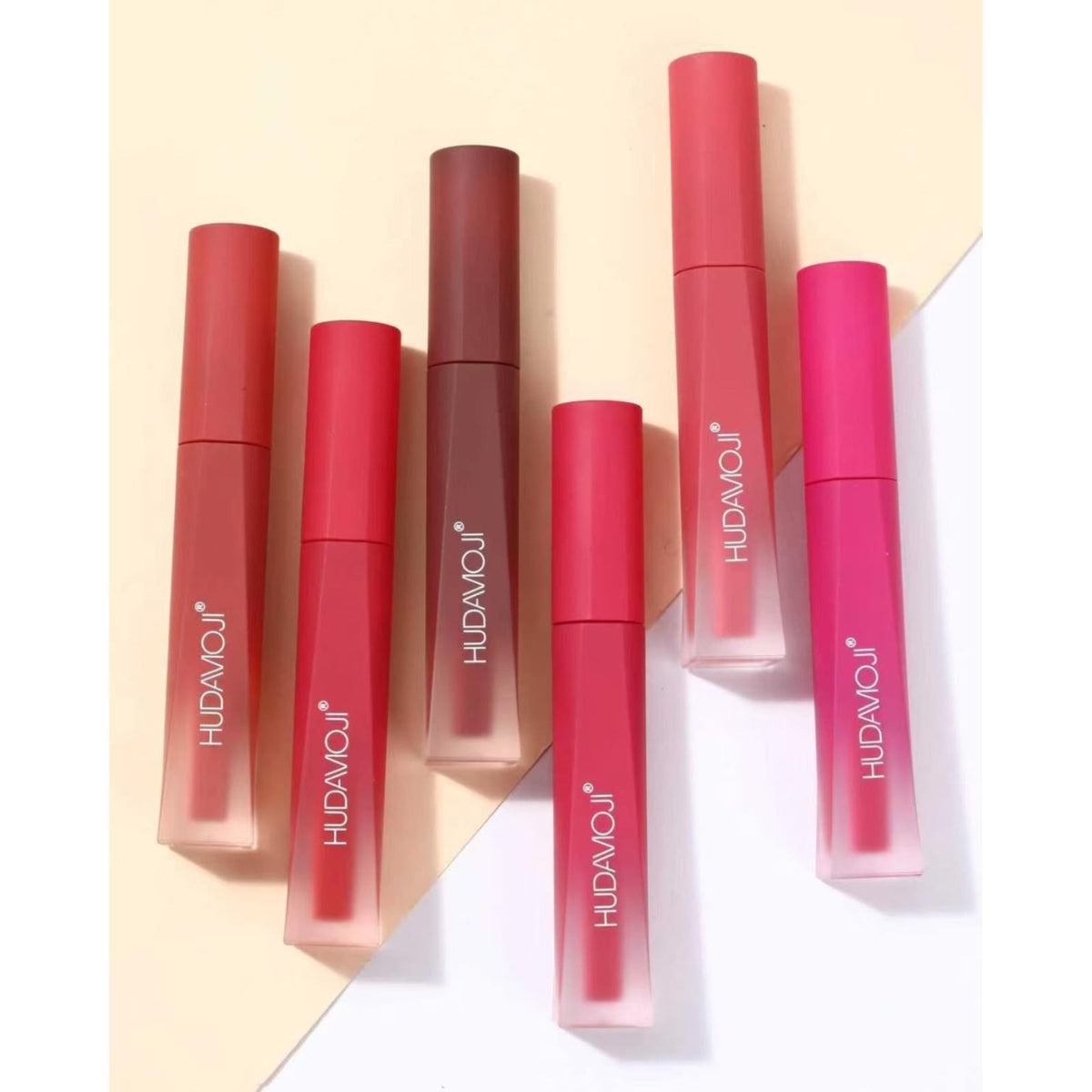 Hudamoji Silky Matte Lip Gloss – Pack of 6