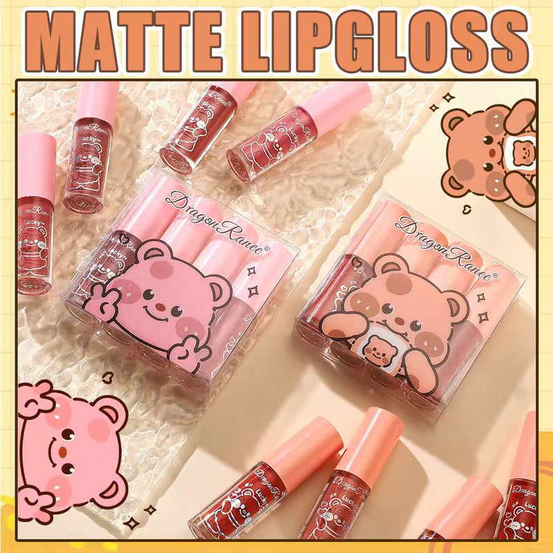 Dragon Ranee Lucky Matte Lip Gloss 4Pcs Set