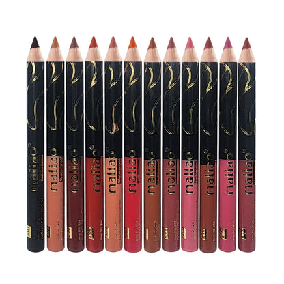 Maliao 12pcs Premium Quality Eye & Lip Jumbo Pencils 12pcs Set