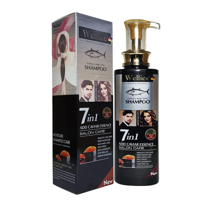 Wellice 7in1 Argan Oil Essence Oil Control Salon Care Hair Shampoo