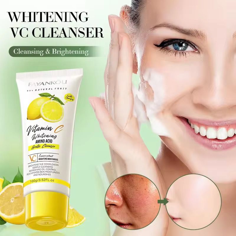 FAYANKOU&nbsp;Lemon Extract Vitamin C Whitening Oil Control Moisturizing Smooth Brightening Face Wash