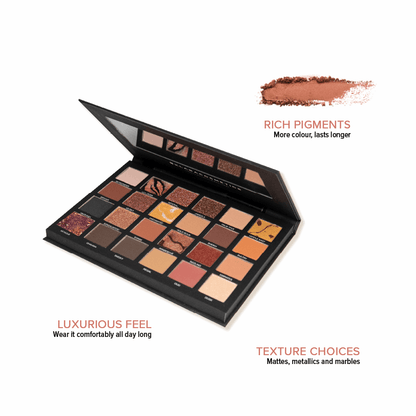 Klara Cosmetics 24-Shade Mumbai Eyeshadow Palette