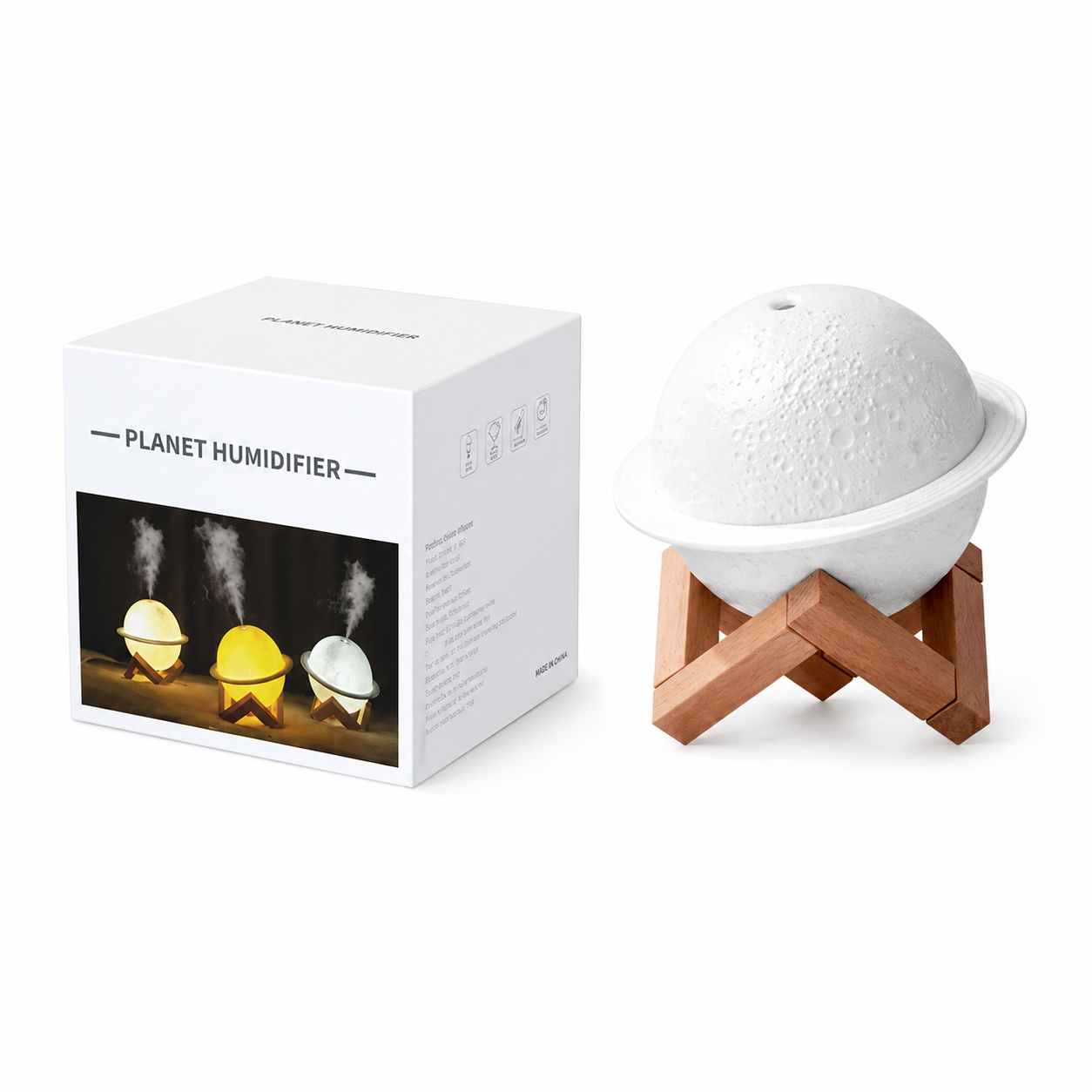 Humidifier Planet Moon Lamp Essential Oil Aromatherapy Diffuser