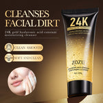 ZOZU Facial Cleanser 24K Gold Cleansing Hyaluronic Acid Cleansing Hydrating And Brightening 100g