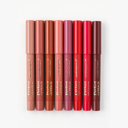 Hudamoji Lip Pencil Crayon Pefect Lip Pencil 8pcs Set