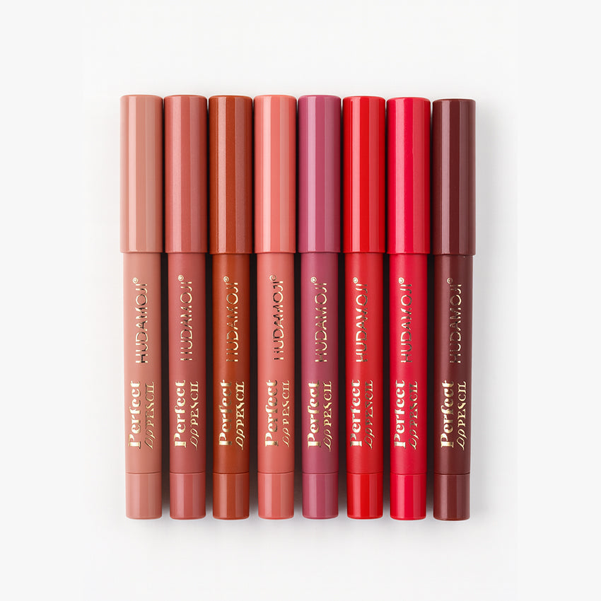 Hudamoji Lip Pencil Crayon Pefect Lip Pencil 8pcs Set