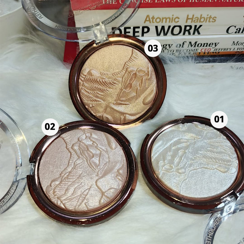 Baked Glow Highlighter Blush Powder Palette