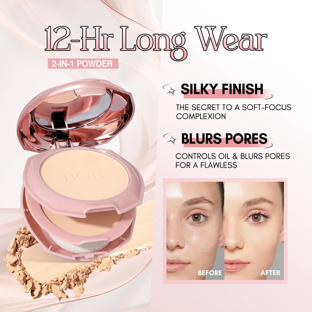 BOB Soft-Focus Oil Control Compact Powder