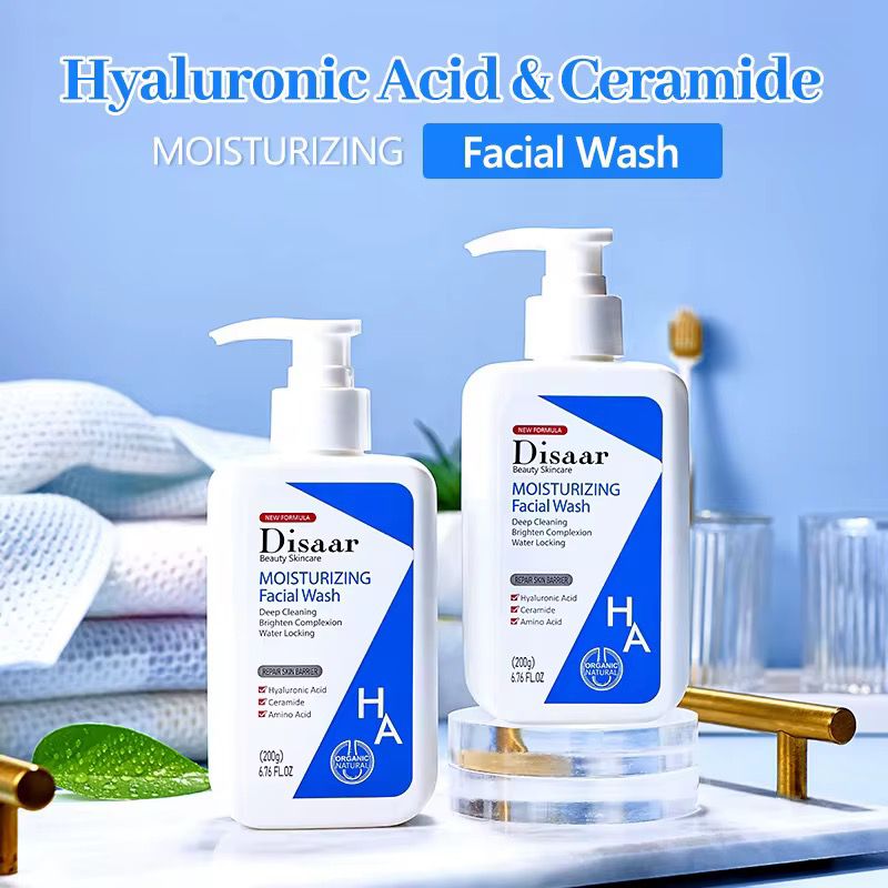 Disaar Hyaluronic Acid Ceramide Amino Acid Moisturizing Facial Wash 200g