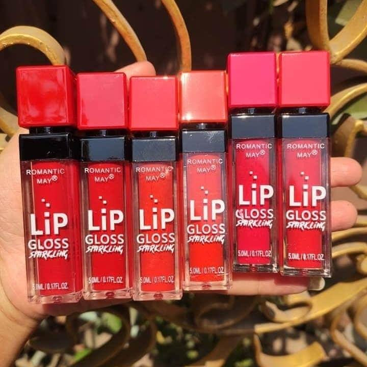 Romantic May Lip Gloss Sparkling 6Pcs Set