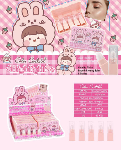 Color Castle Highlight Stick 5In1 Pack